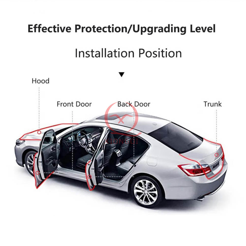 EPDM Rubber materiaal kin brûkt wurde om auto doarren seal strip1